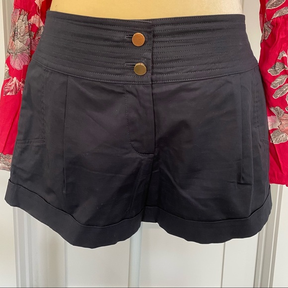 Tory Burch Pants - Tory Burch Navy Pleated Shorts- Size 8